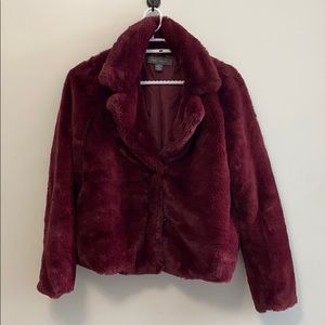 Short faux fur coat